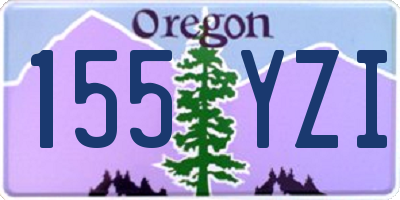 OR license plate 155YZI