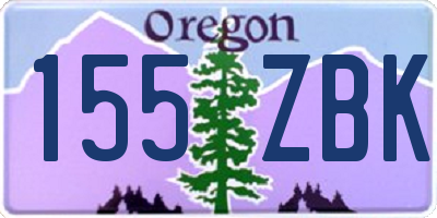 OR license plate 155ZBK