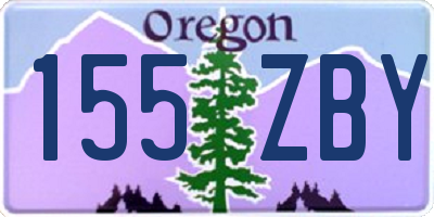OR license plate 155ZBY