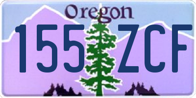 OR license plate 155ZCF