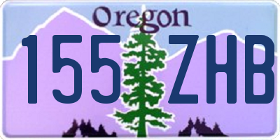 OR license plate 155ZHB
