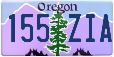 OR license plate 155ZIA