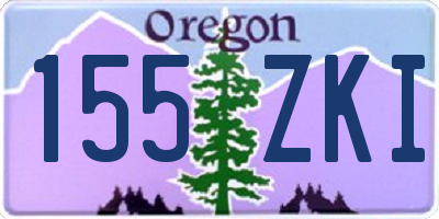 OR license plate 155ZKI
