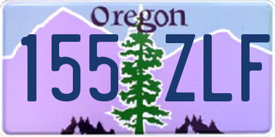 OR license plate 155ZLF