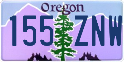 OR license plate 155ZNW