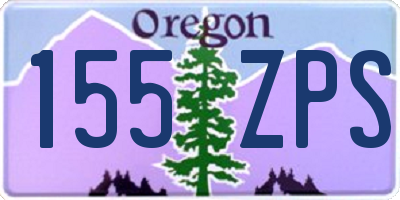 OR license plate 155ZPS