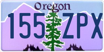 OR license plate 155ZPX