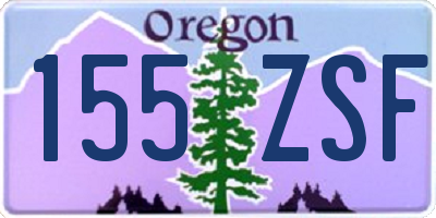 OR license plate 155ZSF