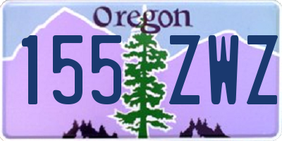 OR license plate 155ZWZ