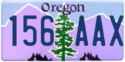 OR license plate 156AAX