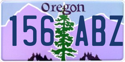 OR license plate 156ABZ