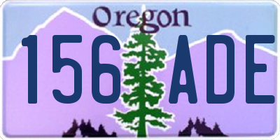 OR license plate 156ADE