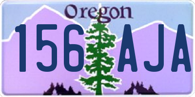 OR license plate 156AJA
