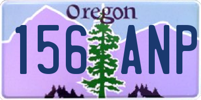 OR license plate 156ANP