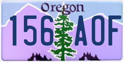 OR license plate 156AOF