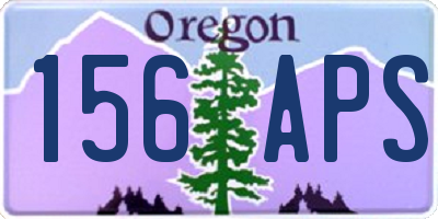 OR license plate 156APS