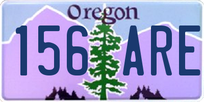 OR license plate 156ARE