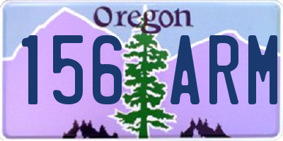 OR license plate 156ARM