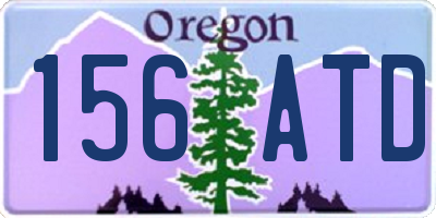 OR license plate 156ATD