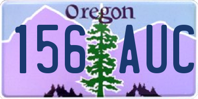OR license plate 156AUC