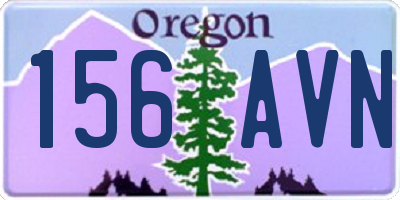 OR license plate 156AVN