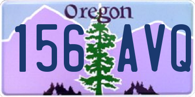 OR license plate 156AVQ