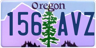 OR license plate 156AVZ
