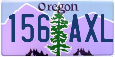 OR license plate 156AXL