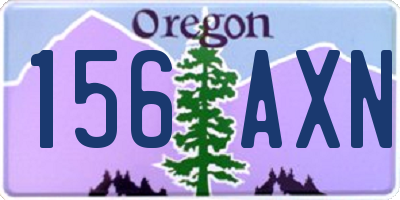 OR license plate 156AXN
