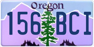 OR license plate 156BCI