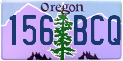 OR license plate 156BCQ