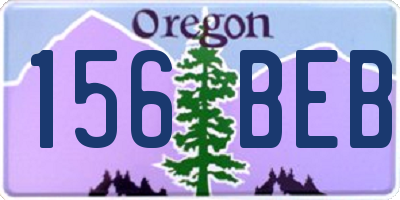 OR license plate 156BEB