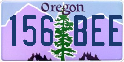 OR license plate 156BEE