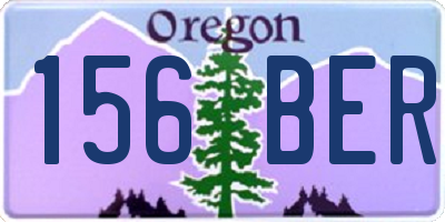 OR license plate 156BER