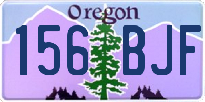 OR license plate 156BJF
