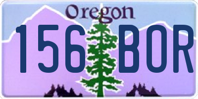 OR license plate 156BOR