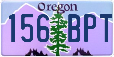 OR license plate 156BPT