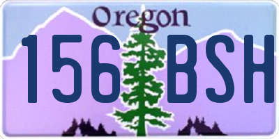 OR license plate 156BSH