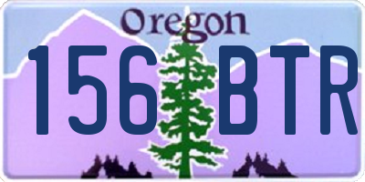 OR license plate 156BTR
