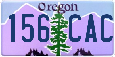 OR license plate 156CAC