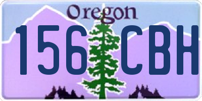 OR license plate 156CBH