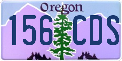 OR license plate 156CDS