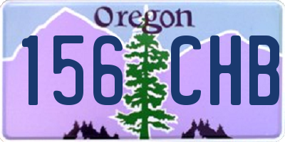 OR license plate 156CHB