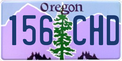 OR license plate 156CHD