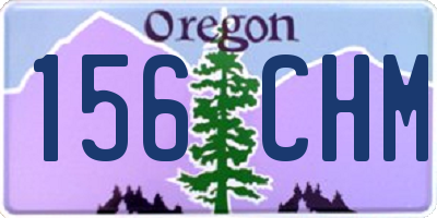 OR license plate 156CHM