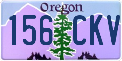 OR license plate 156CKV