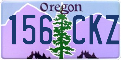 OR license plate 156CKZ