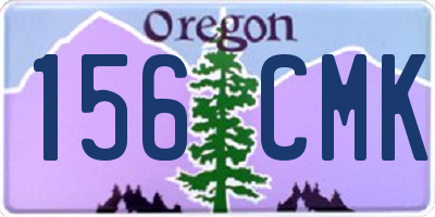 OR license plate 156CMK
