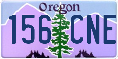 OR license plate 156CNE