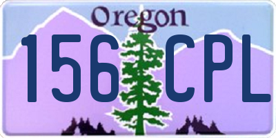 OR license plate 156CPL